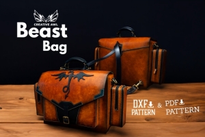 Бесплатная выкройка Кожаная сумка Beast от Creative Awl