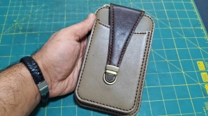 Free Pattern Leather Case for Phone, Cards, and Cash by chervoleather