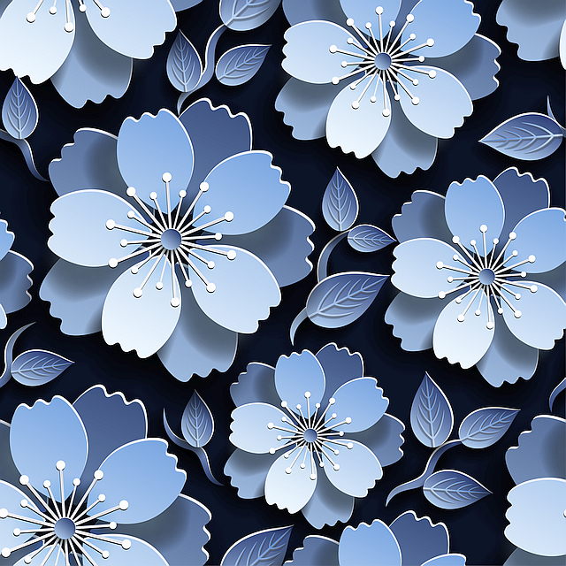blue sakura seamless pattern thumbs