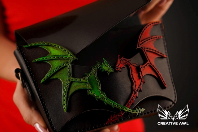 leather dragon clutch bag creative awl 003 thumbs