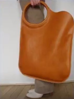 tote bag from free pdf pattern for leather bag 002