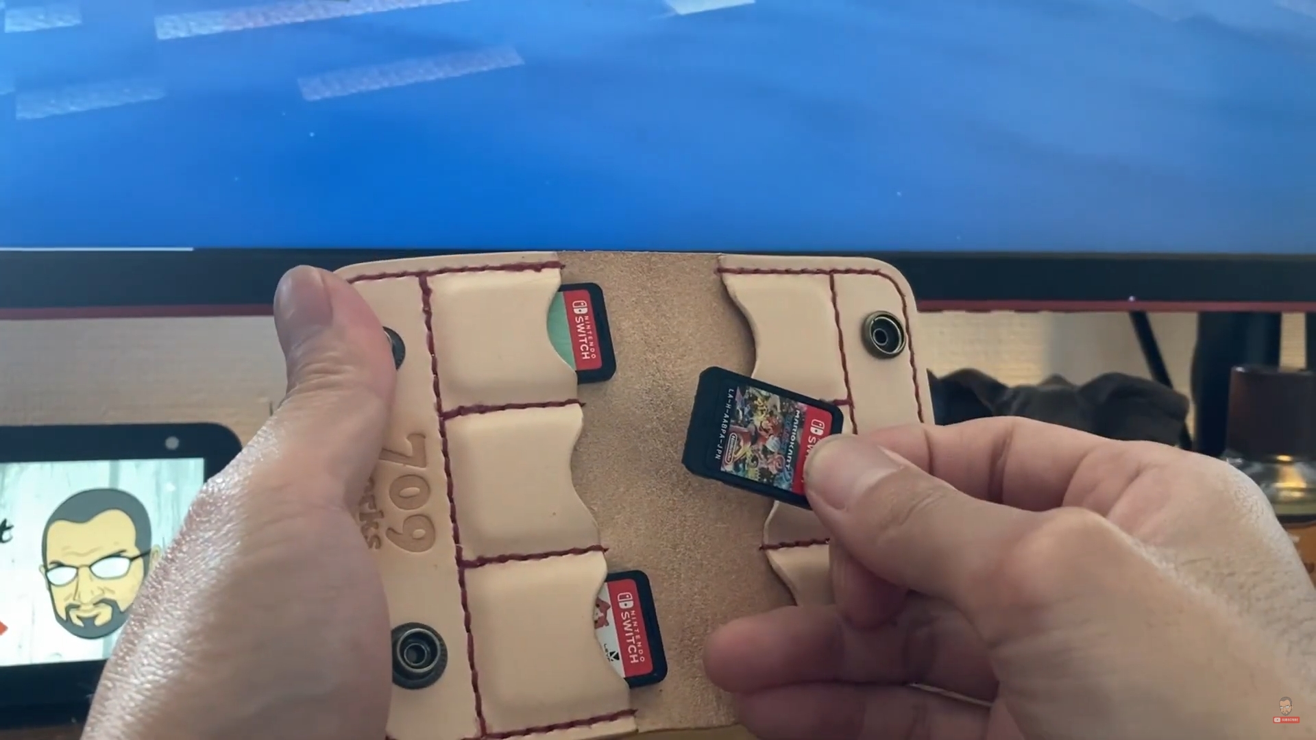 Free Pattern Leather Card Case for NINTENDO Switch by おじcraft DIY