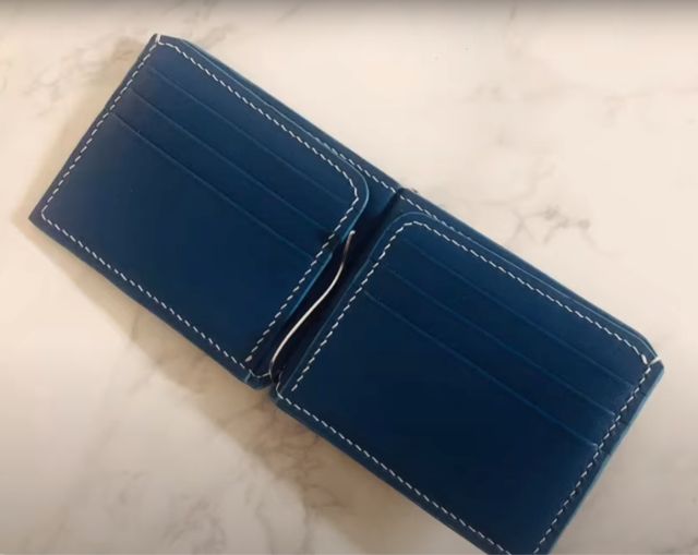 Free pattern leather a money clip thumbs