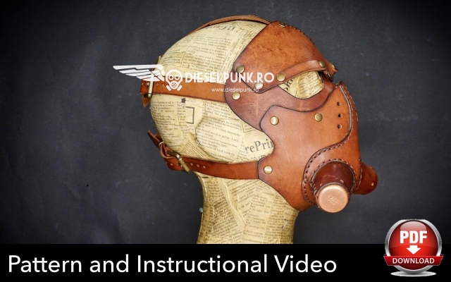 DieselpunkRo Leather Mask Pattern